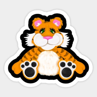 Rugby Tiger inspired illustration Sticker